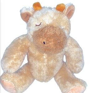 Silver One tan hippo plush